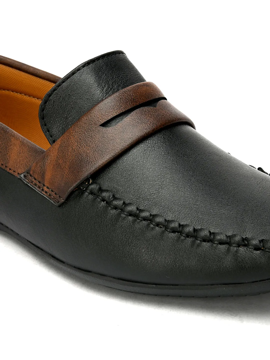 Men Colour Blocked Loafers