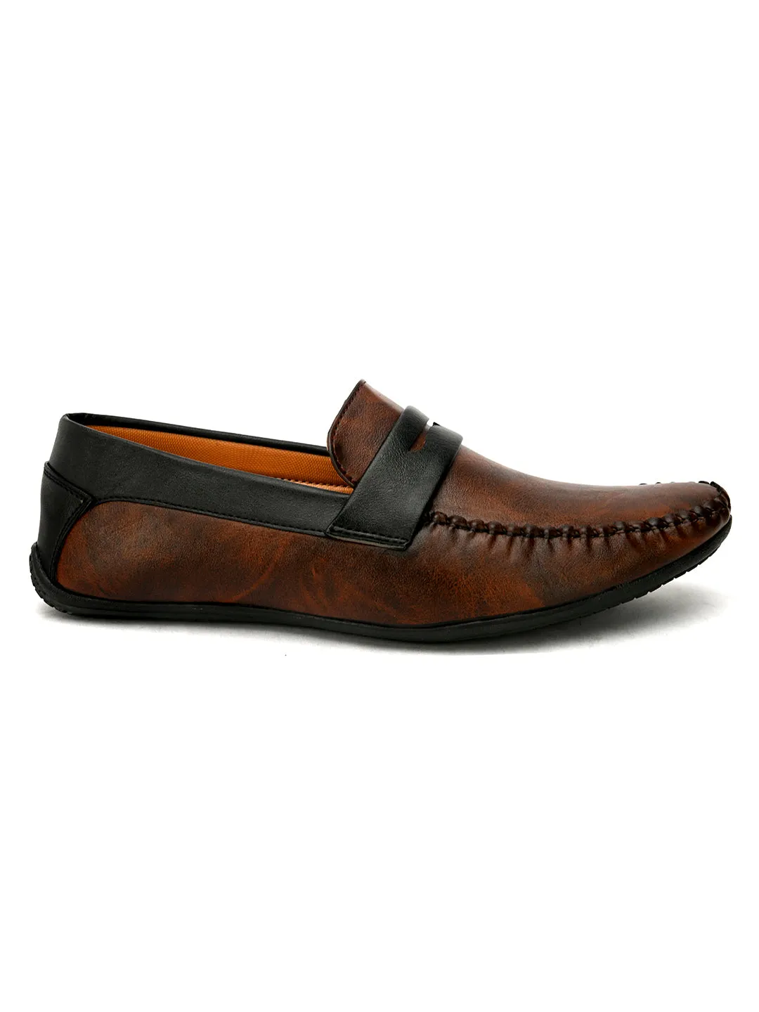 Men Colour Blocked Loafers