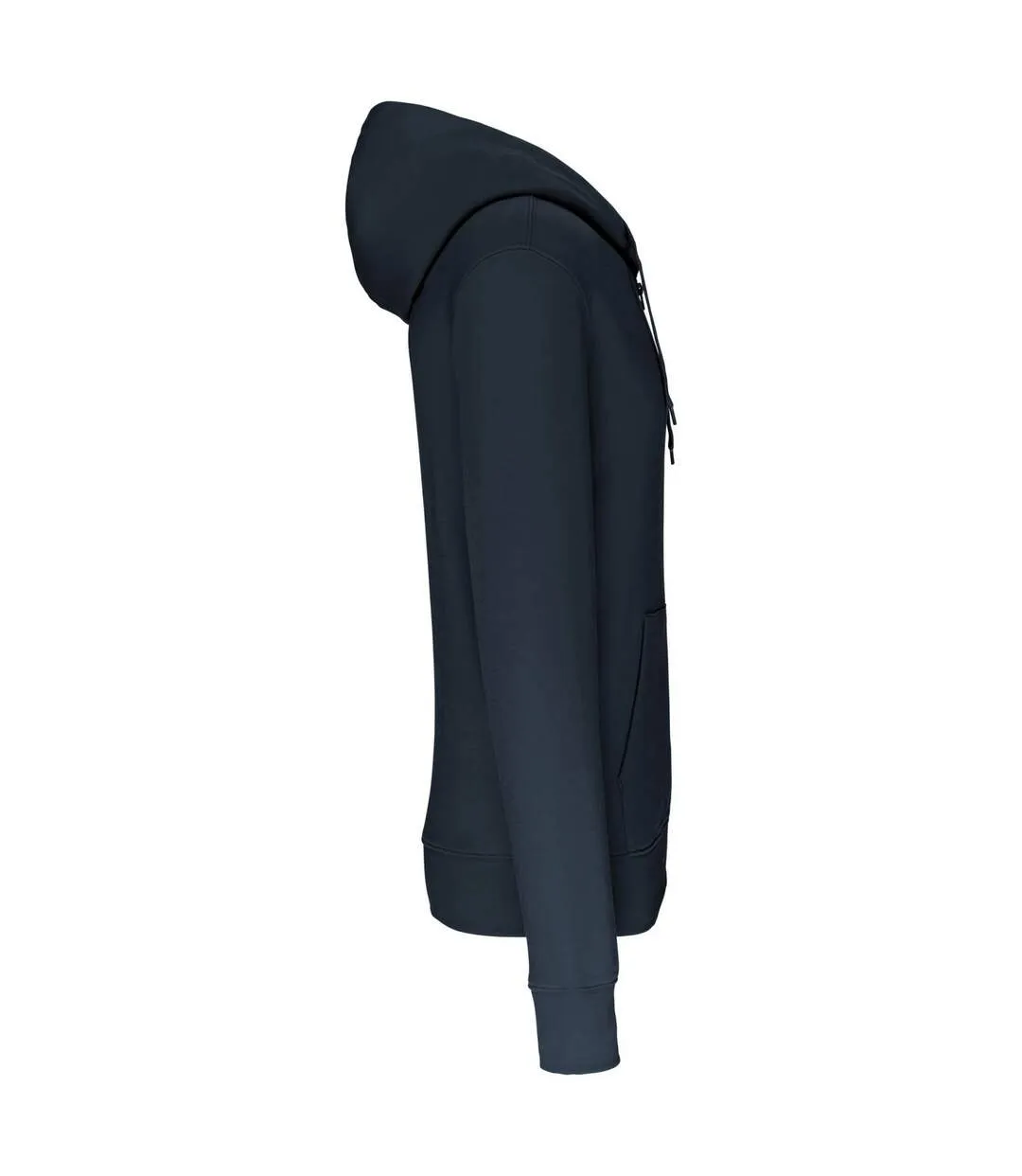 Mens eco friendly full zip hoodie navy Kariban