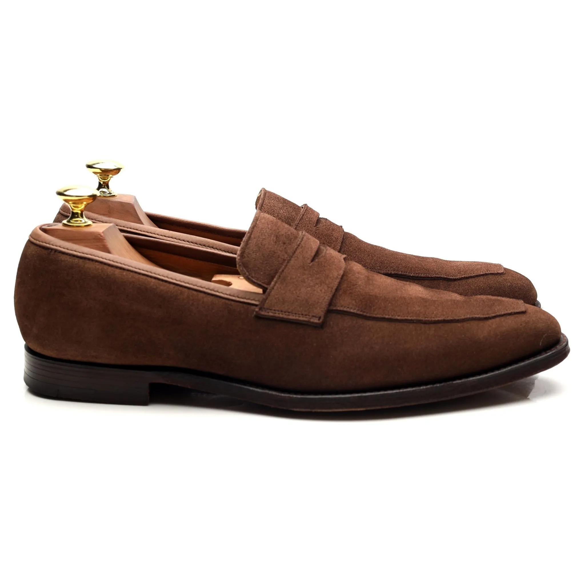 'Merton' Brown Suede Loafers UK 7.5 E