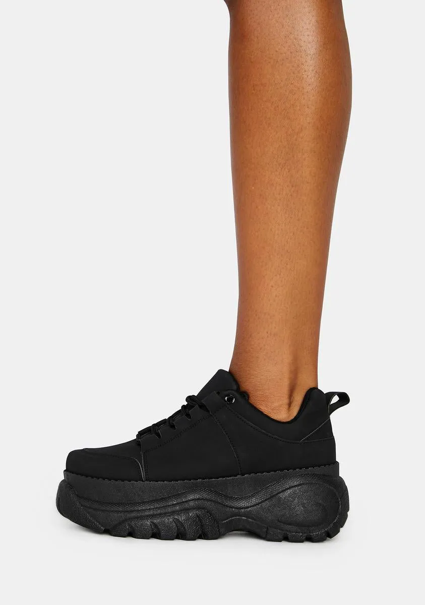 Midnight Soar High Platform Sneakers-