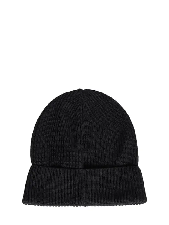 Moncler   Logo detail cotton beanie 