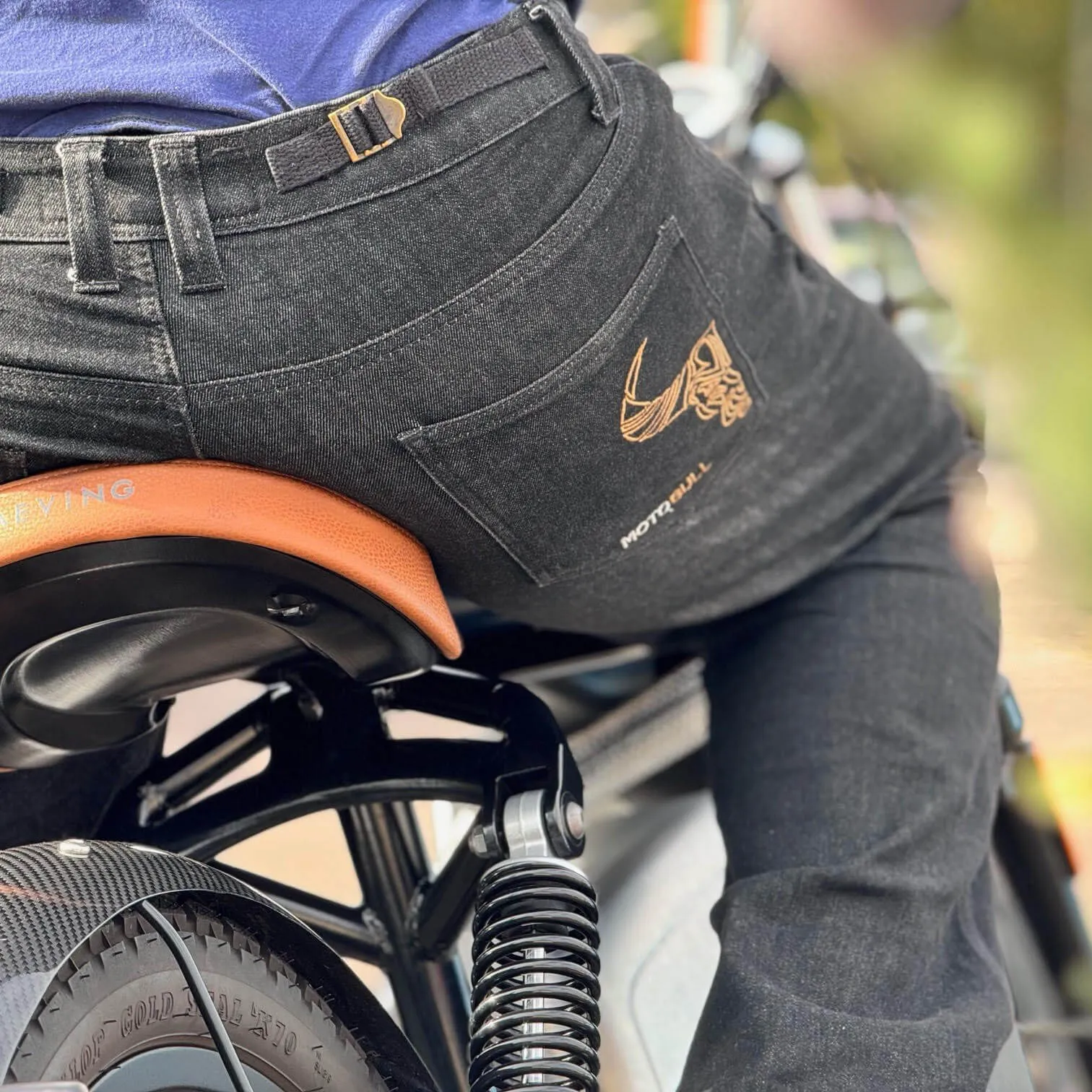 MotoBull | Kevlar Black Jeans