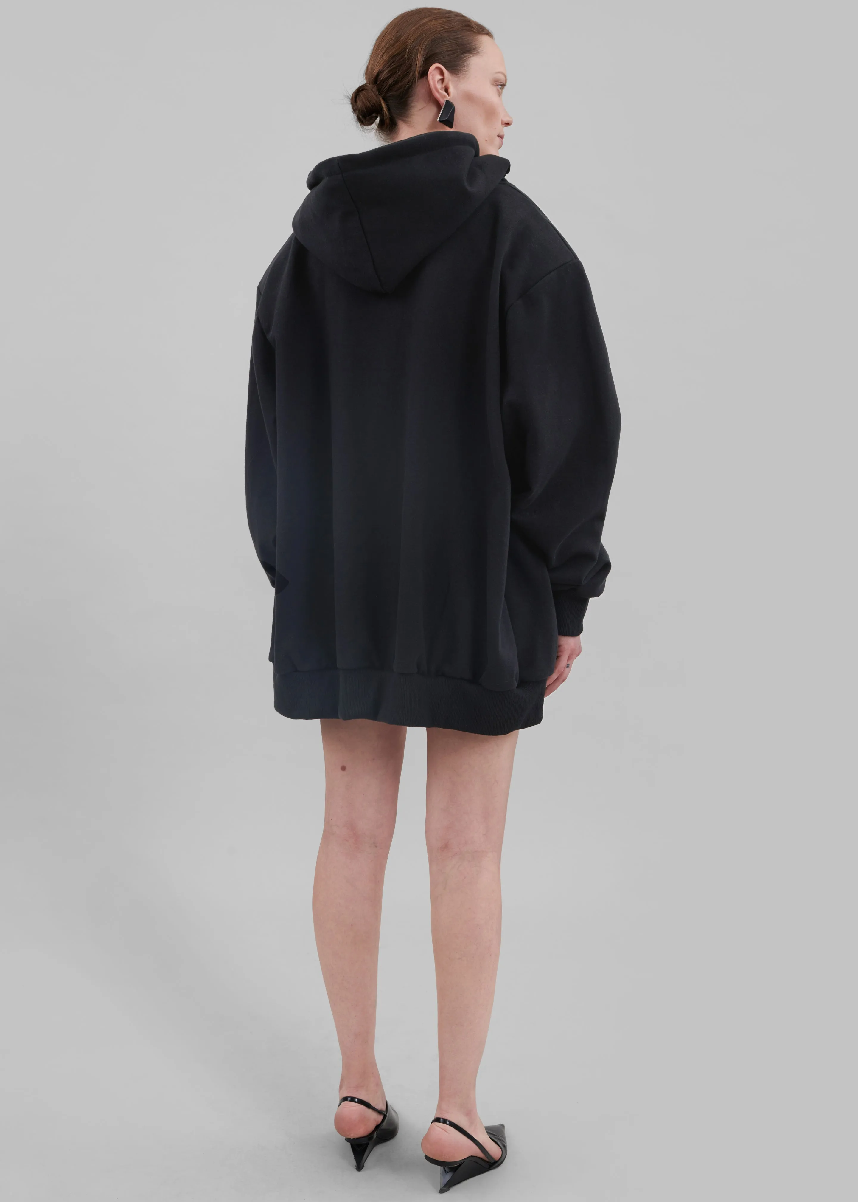 Nami Zip Up Hoodie - Black