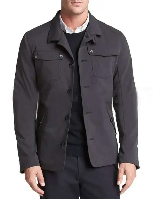 Nau Vice II Gray Cotton Jacket - William Jacket