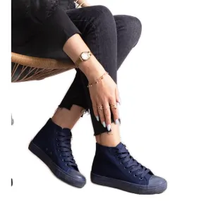 Navy blue Rafife high top sneakers