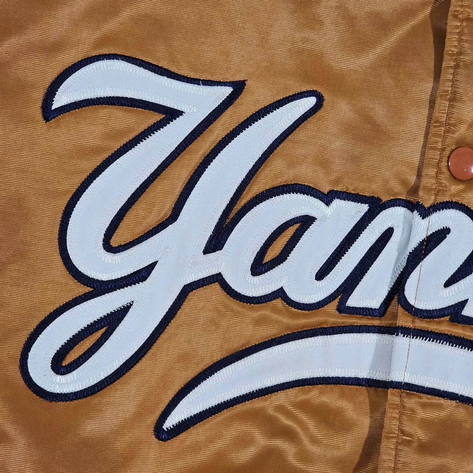 New York Yankees 90s Satin Bomber Varsity Jacket For Men