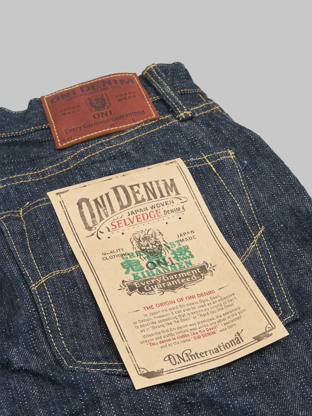 ONI Denim 622 Kihannen 18oz Relaxed Tapered Jeans