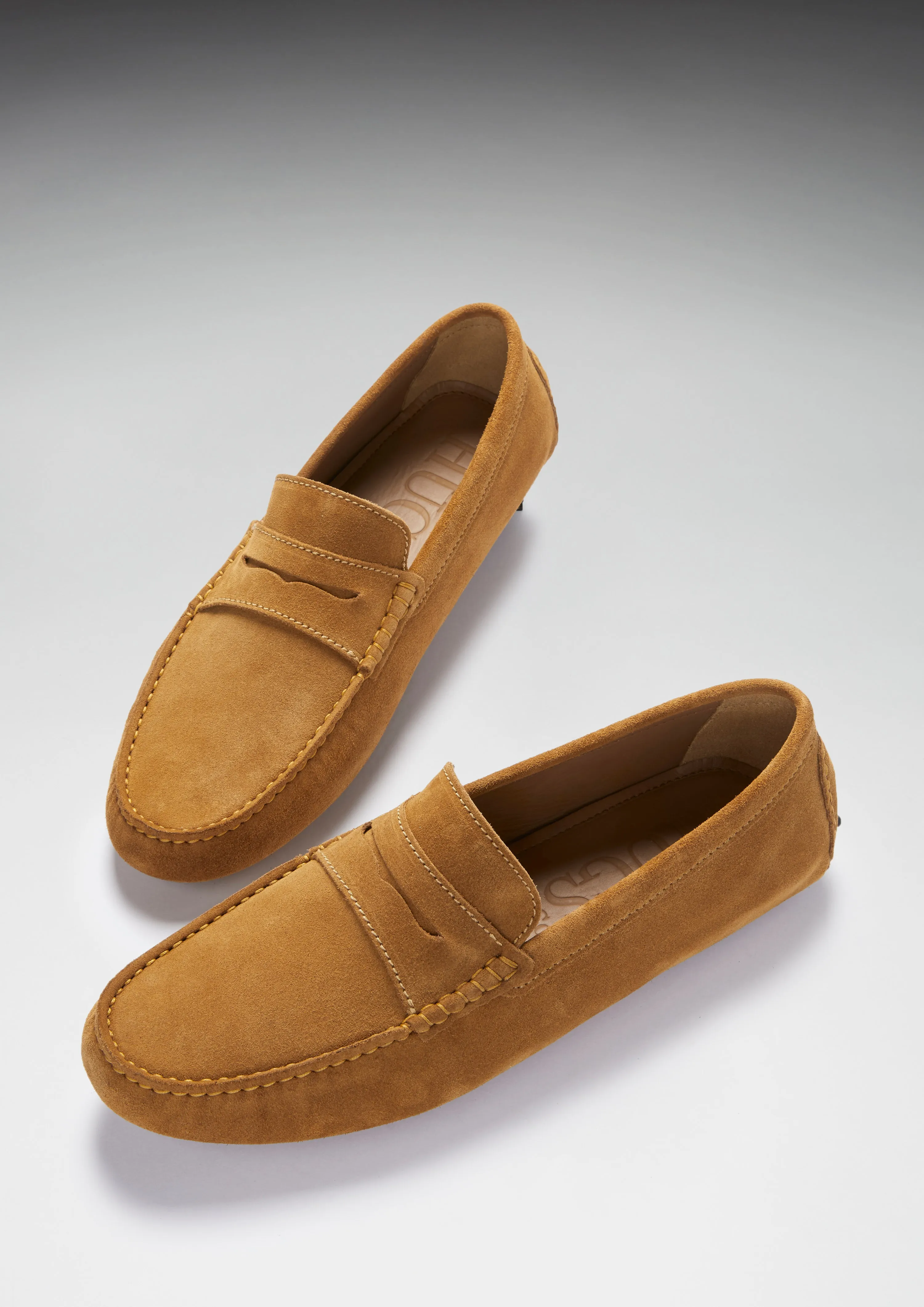 Penny Driving Loafers, tobacco suede