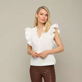 Peplum Top :: White