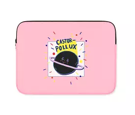 Pink Graphic Laptop Sleeves 13 15 inch Cases Protective Covers Handbags Square Pouches Designer Artist Prints Cute Lightweight S