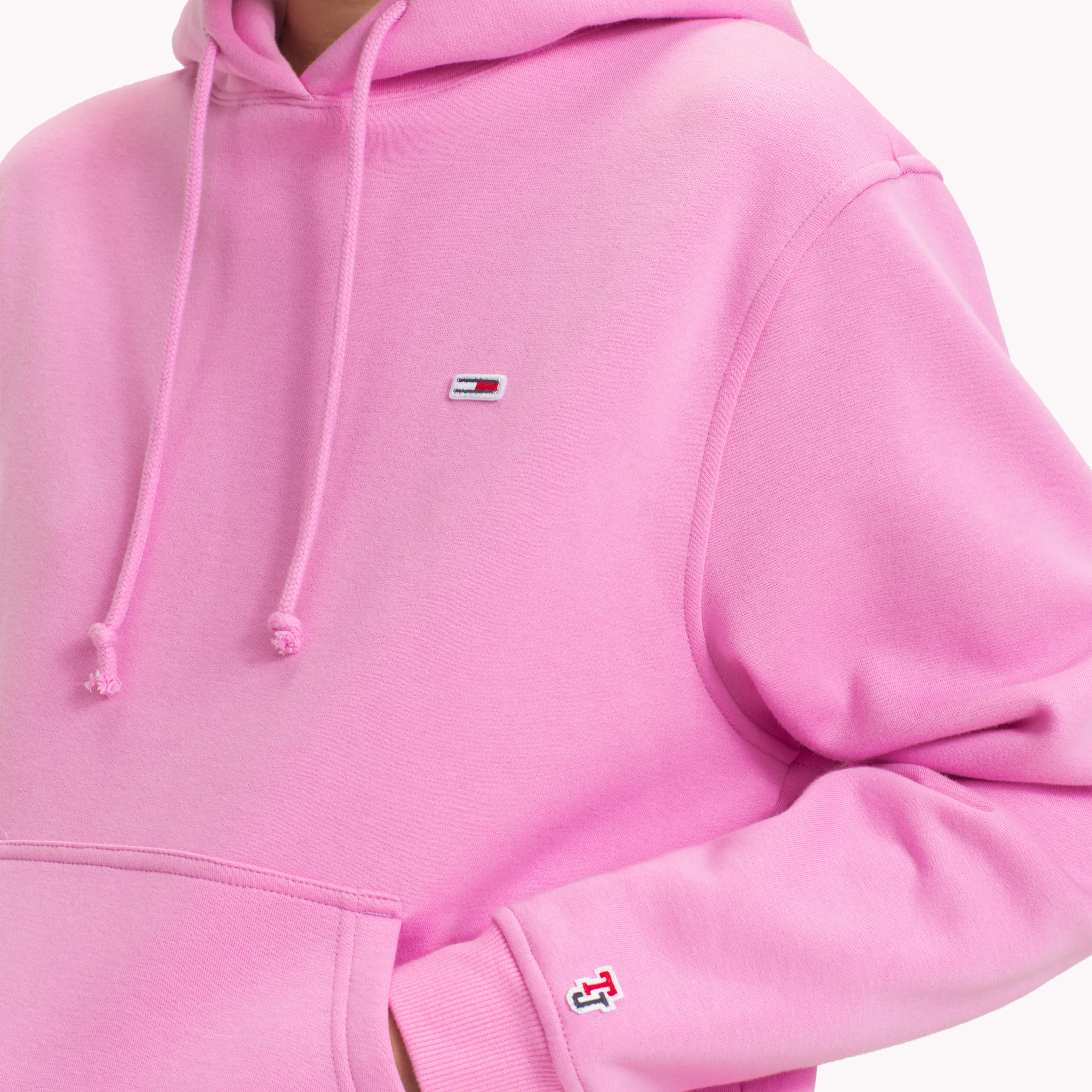 Pink Tommy Classics Monogram Hoody | Sweatshirts & Hoodies | Tommy Hilfiger