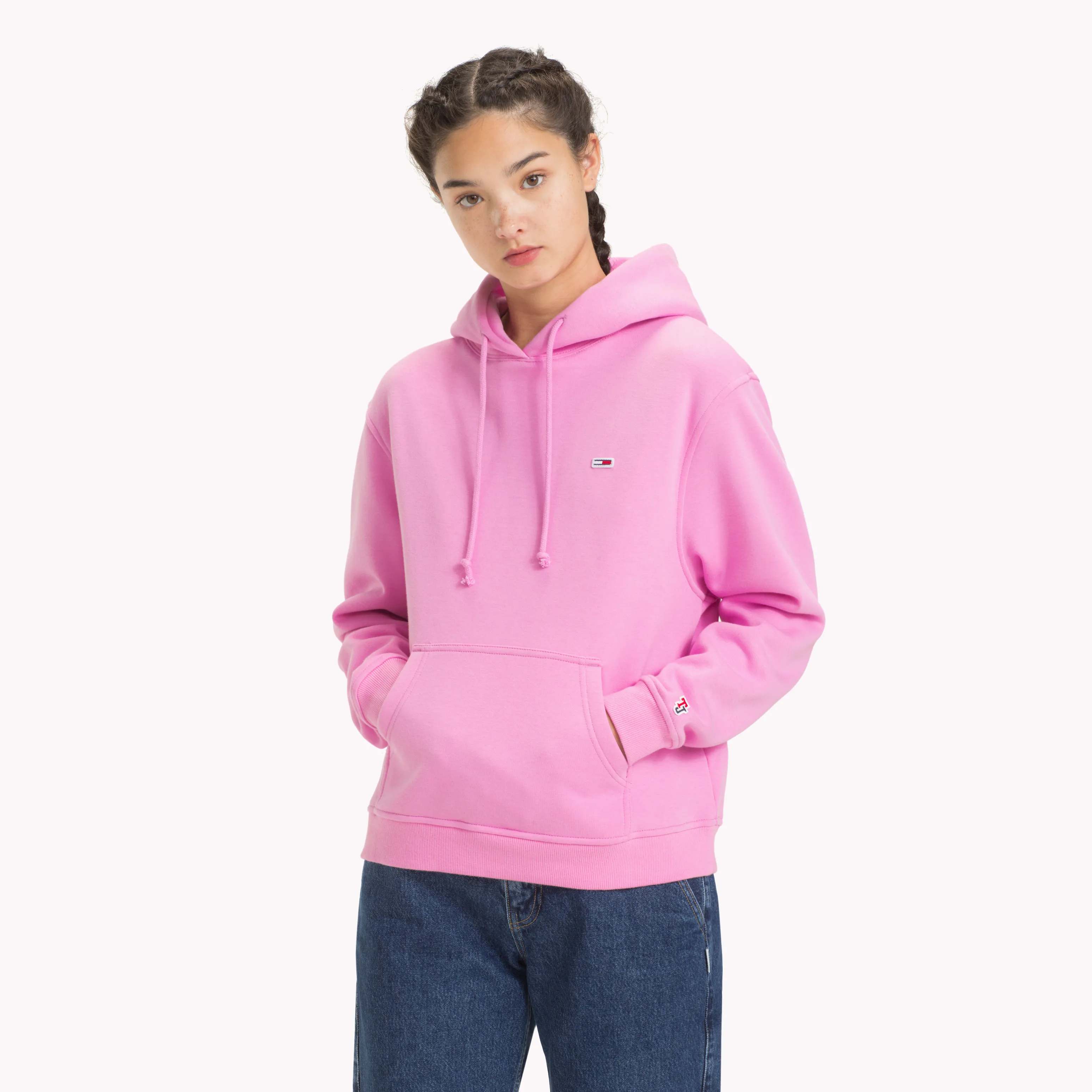 Pink Tommy Classics Monogram Hoody | Sweatshirts & Hoodies | Tommy Hilfiger