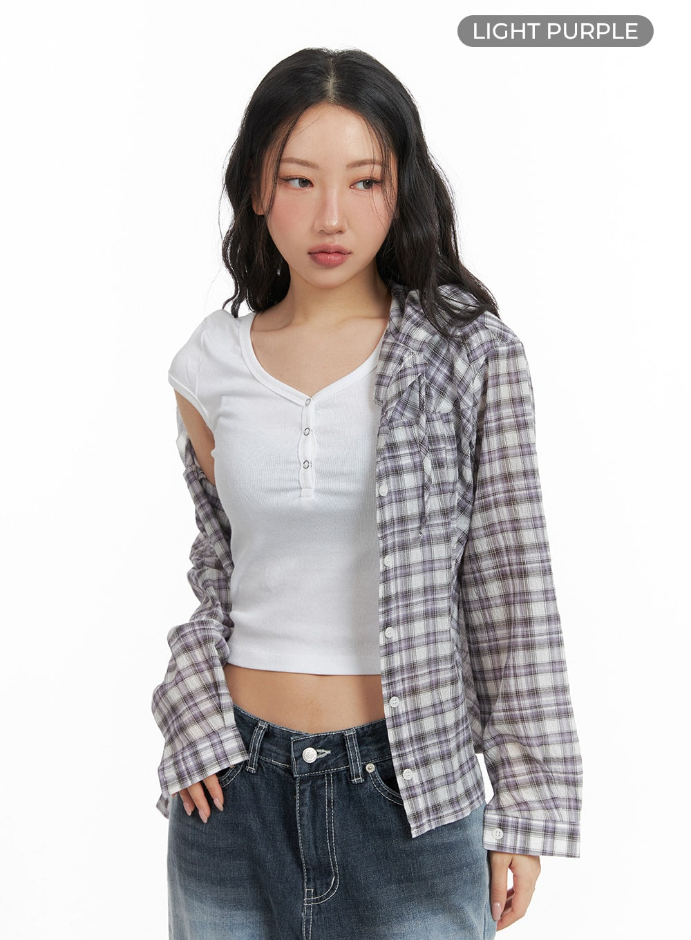 Plaid Hoodie Jacket CM425