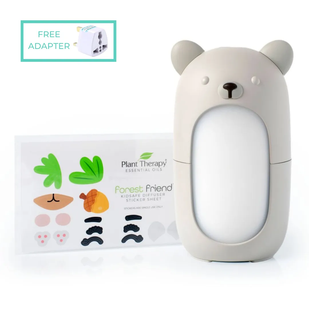 Plant Therapy Forest Friends KidSafe Diffuser with Sticker Sheet