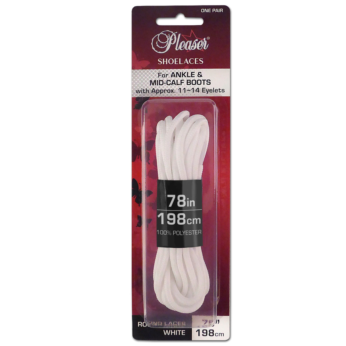 PLEASER Ankle Boot Shoe Laces  6.5 ft (198 cm)