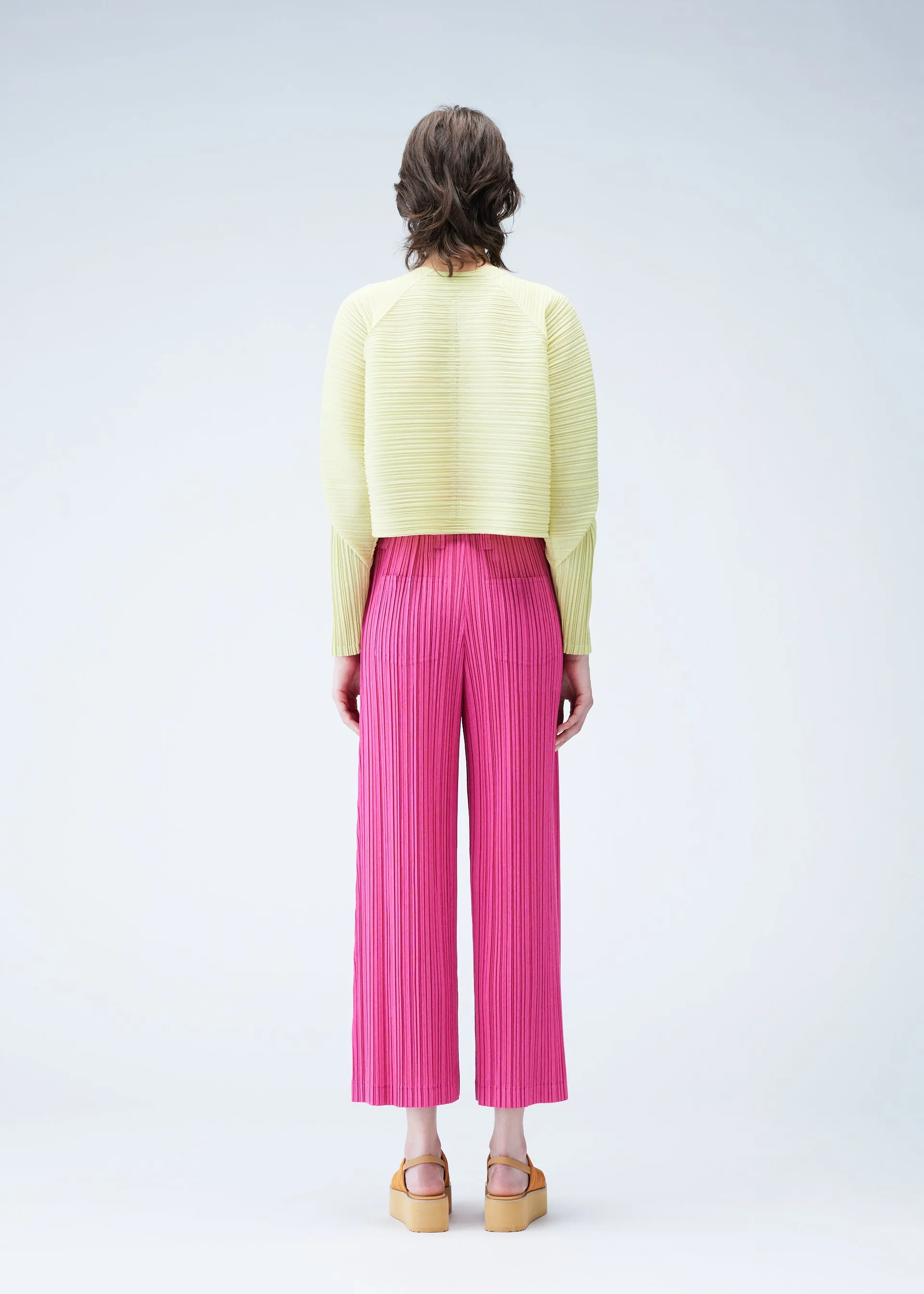 PLEATS PLEASE ISSEY MIYAKE  RAMIE PLEATS CARDIGAN   