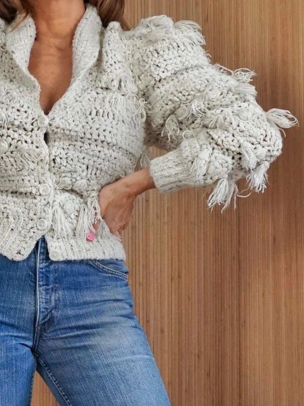 Popcorn Crochet Sweater