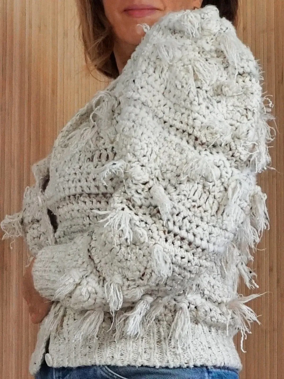 Popcorn Crochet Sweater