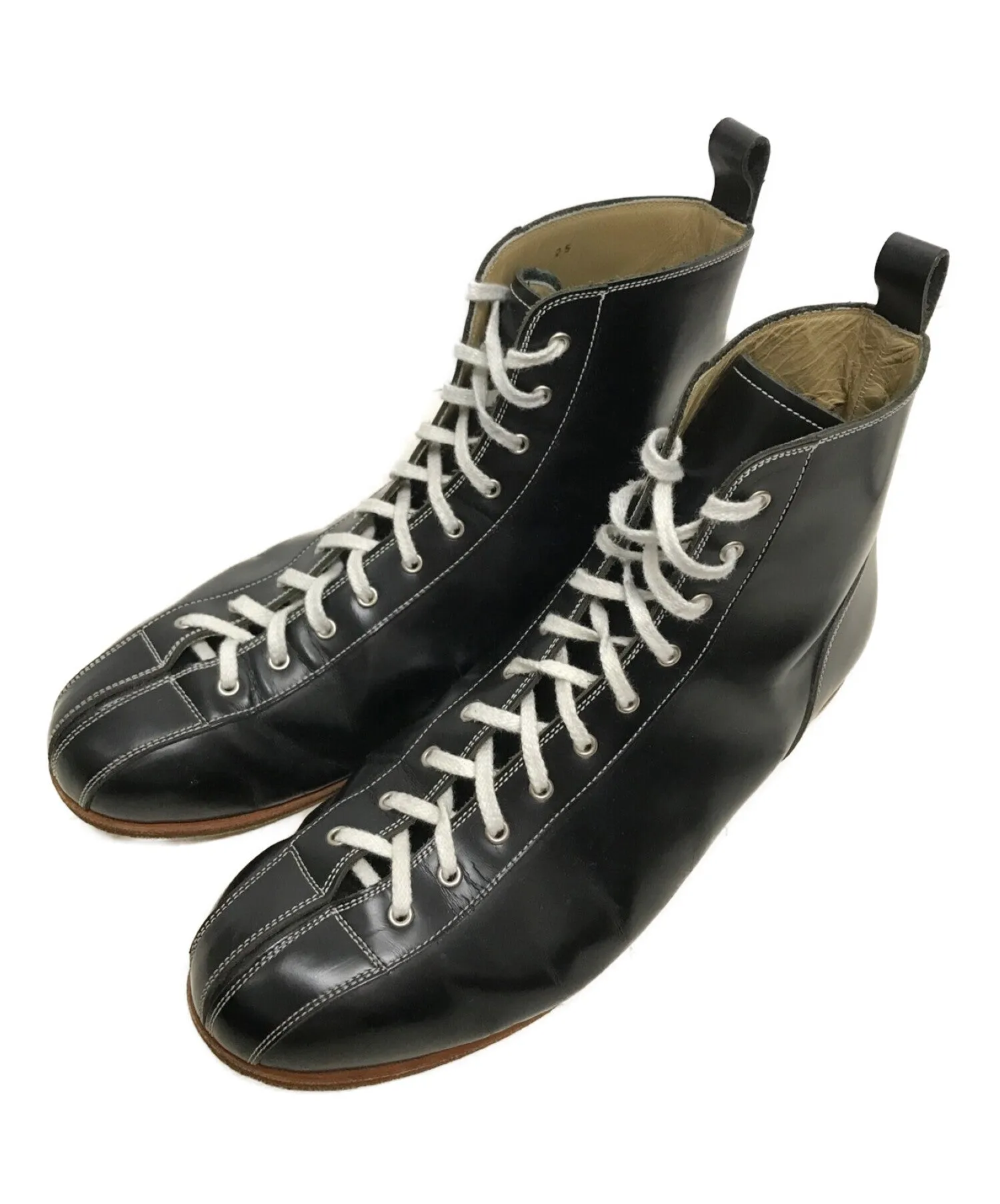 [Pre-owned] COMME des GARCONS HOMME HOMME Bowling Shoes Leather Boots Wood Sole