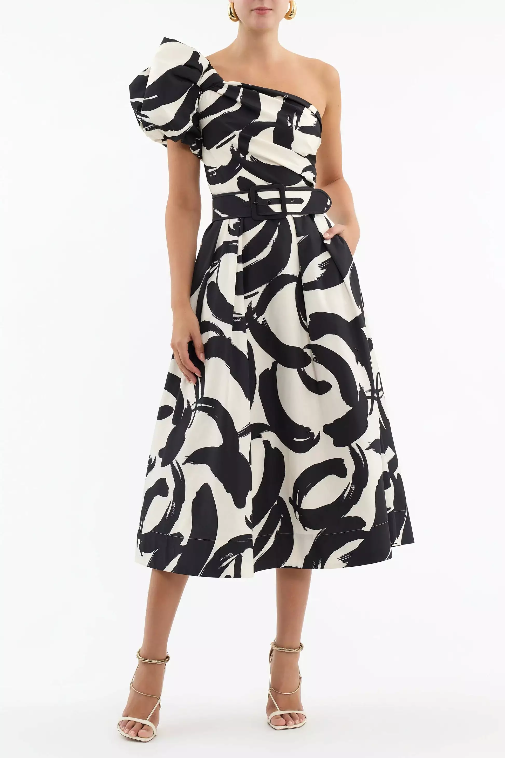 Rebecca Vallance Pompidou One Shoulder Midi