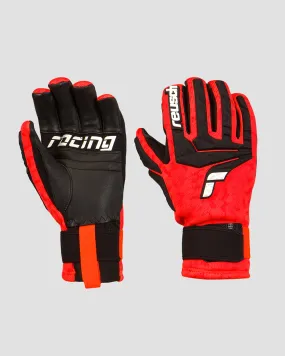 Red and black ski gloves Reusch World Cup Warrior Neo 6111199-7809