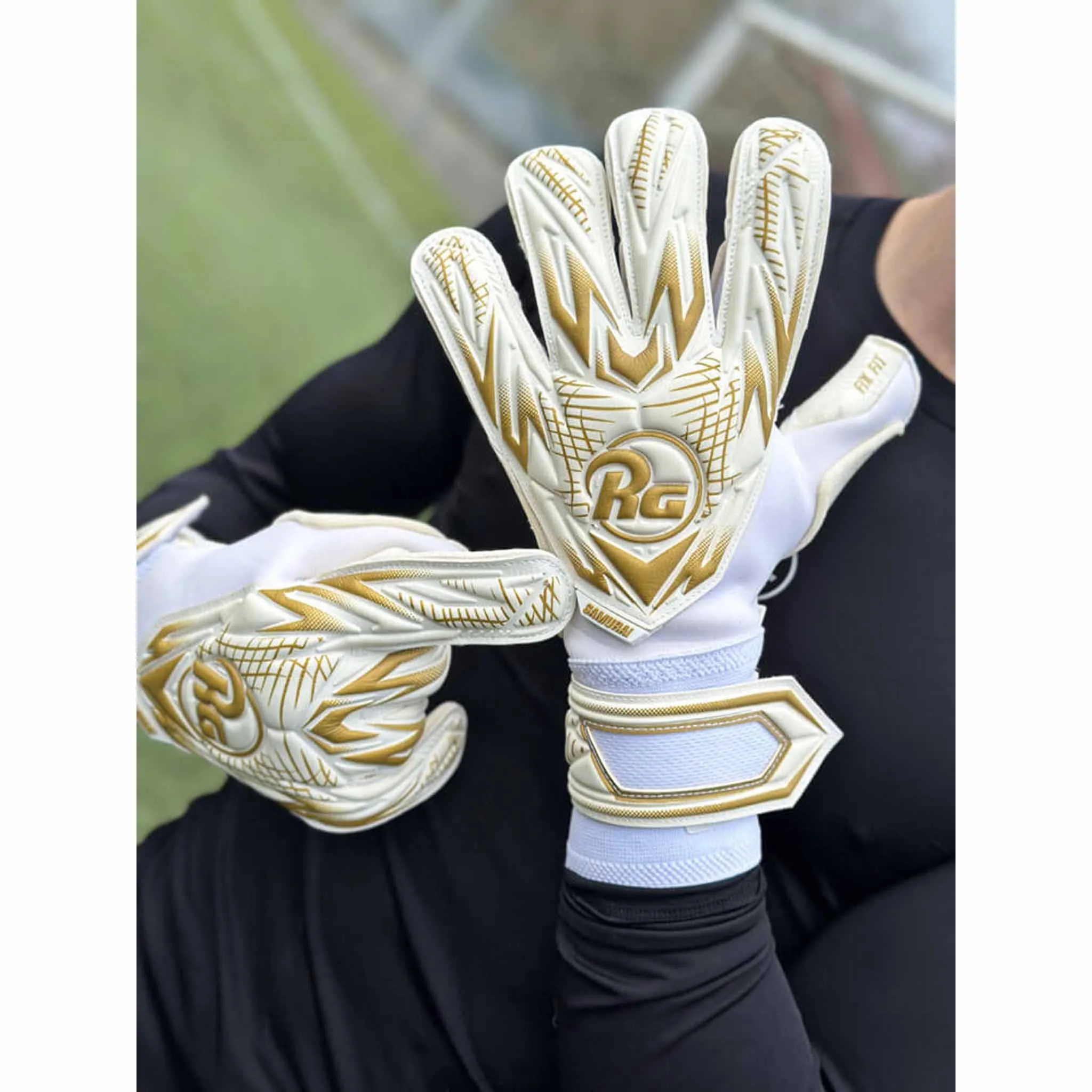 RG Goalkeeper Gloves Samurai gants de gardien de but de soccer