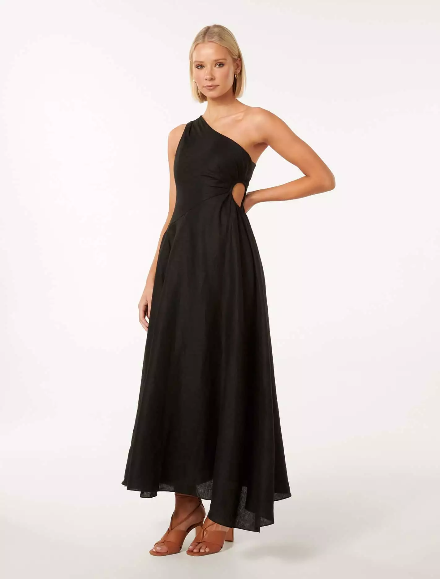 Rhianna One Shoulder Midi Dress