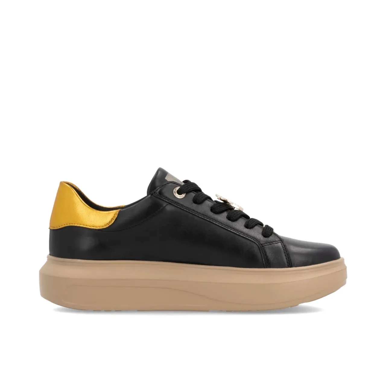 Rieker Evolution W1202-01 Black & Amber Sneaker