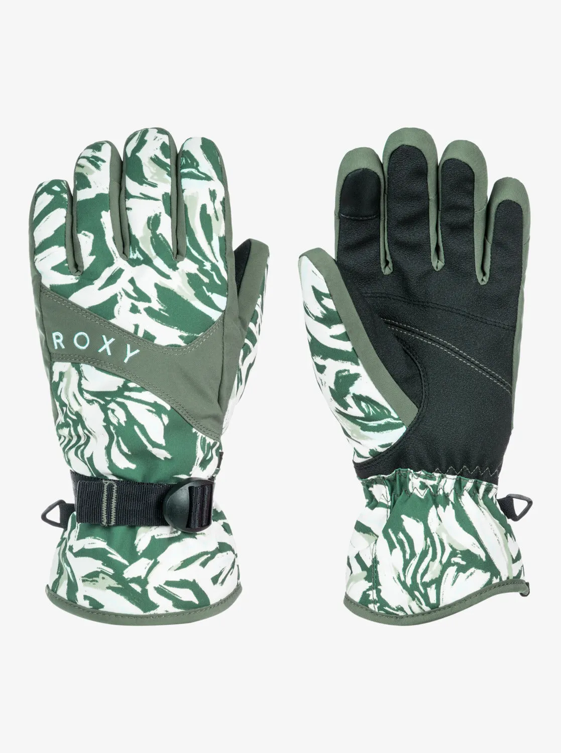 Roxy Jetty Technical Snowboard/Ski Gloves - Dark Forest Wild