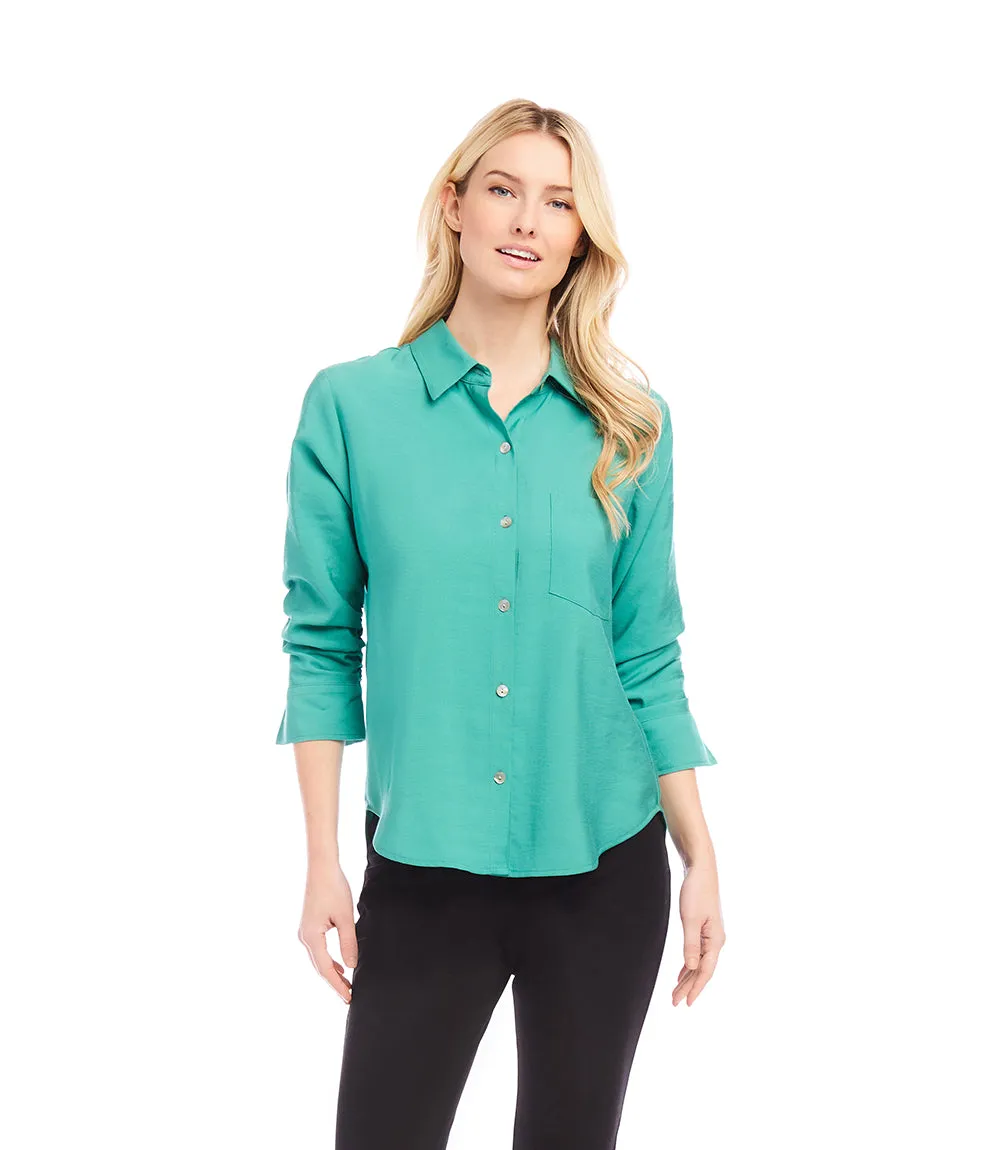 Ruched Sleeve Shirt