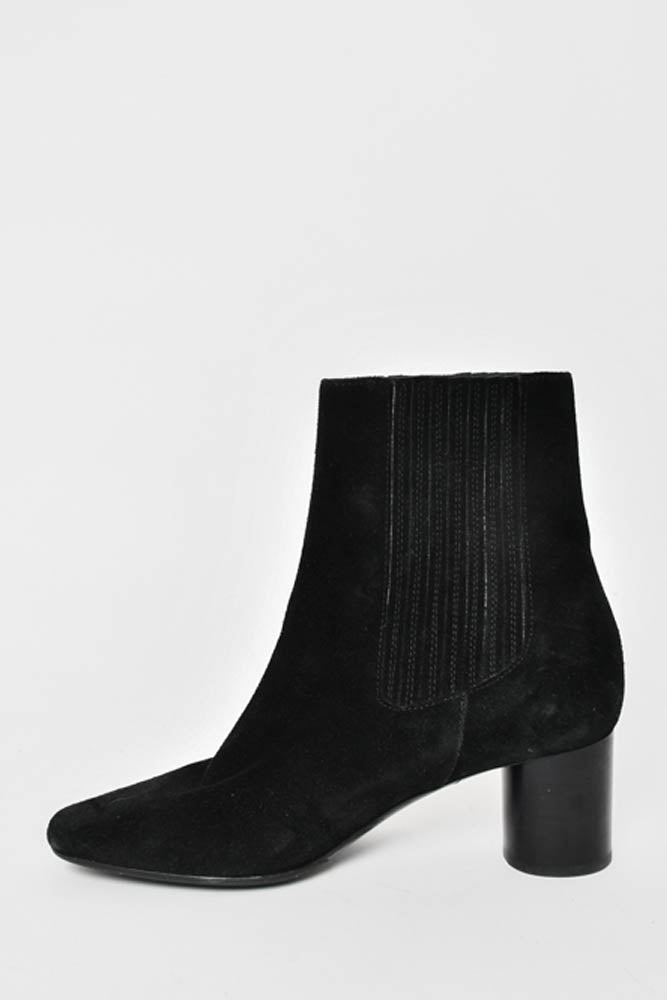 Sandro Black Suede Ankle Boot Size 36