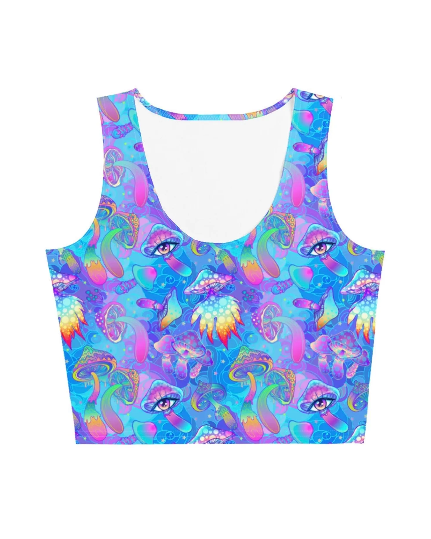 Shroomin Blue Crop Top