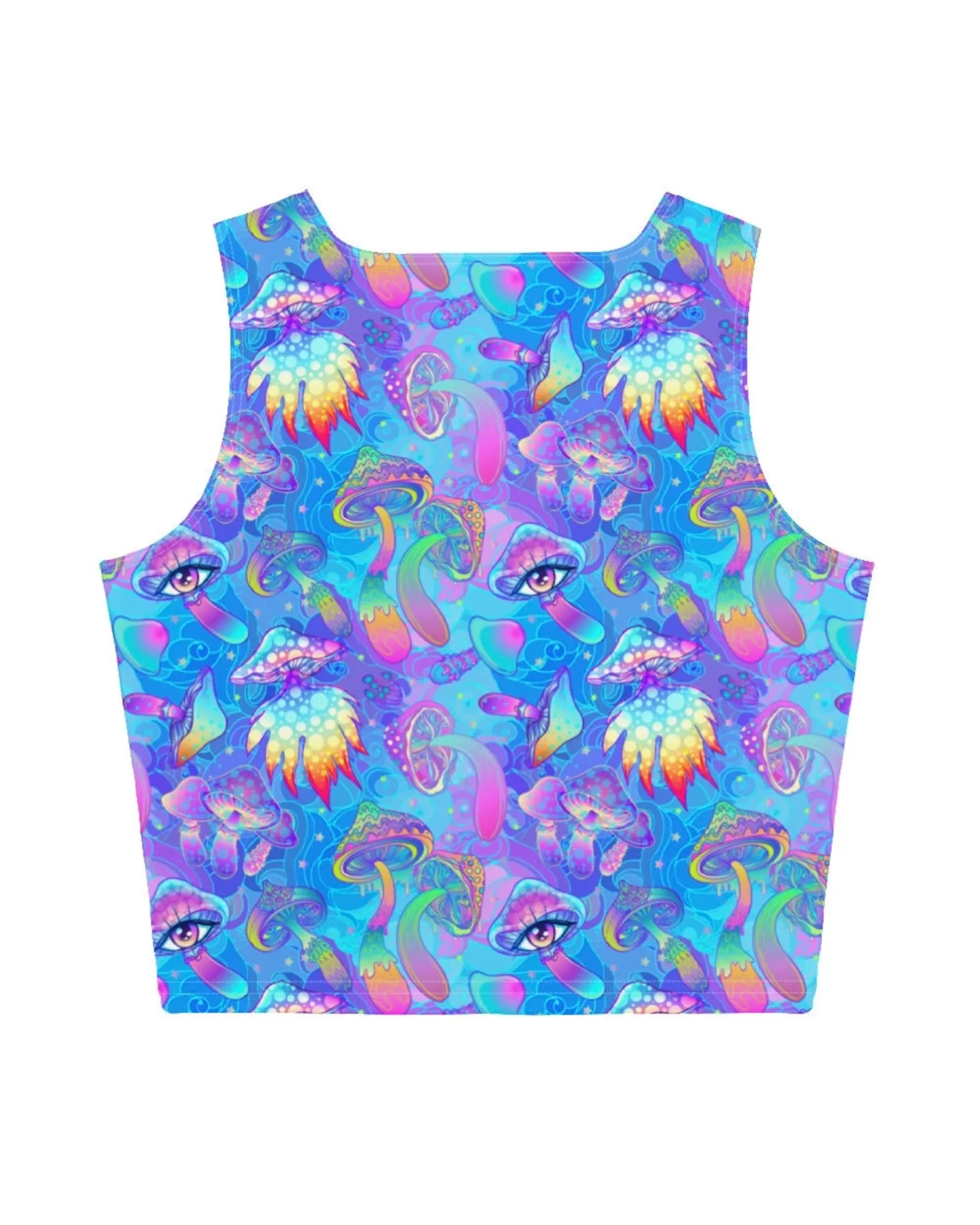 Shroomin Blue Crop Top