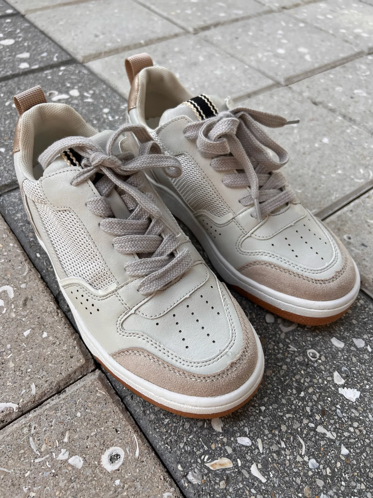 Shu Shop Romi Sneaker Distressed Taupe