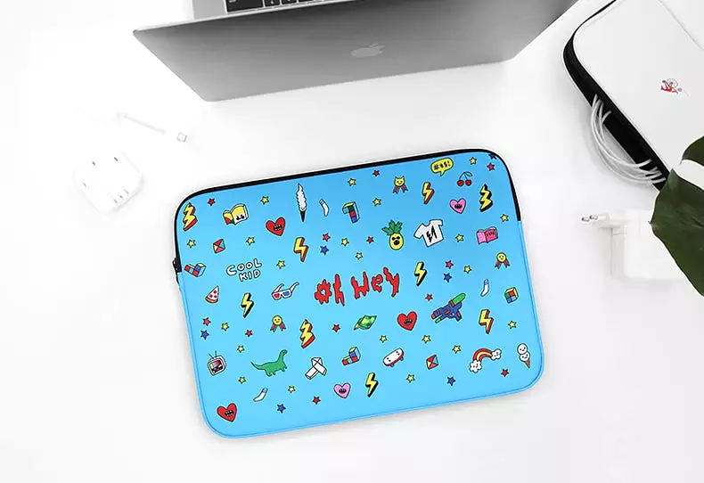 Skyblue Characters Graphic Laptop Sleeves 11 13 15 inch Cases Protective Skins Covers Handbags Square Pouches Designer Artist Pr