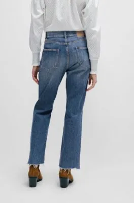 Slim-fit jeans in blue stretch denim