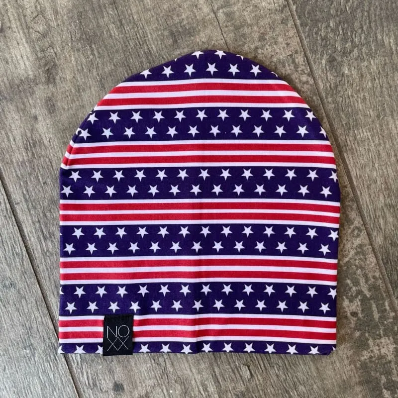 Stars & Stripes | Jersey Knit Beanie