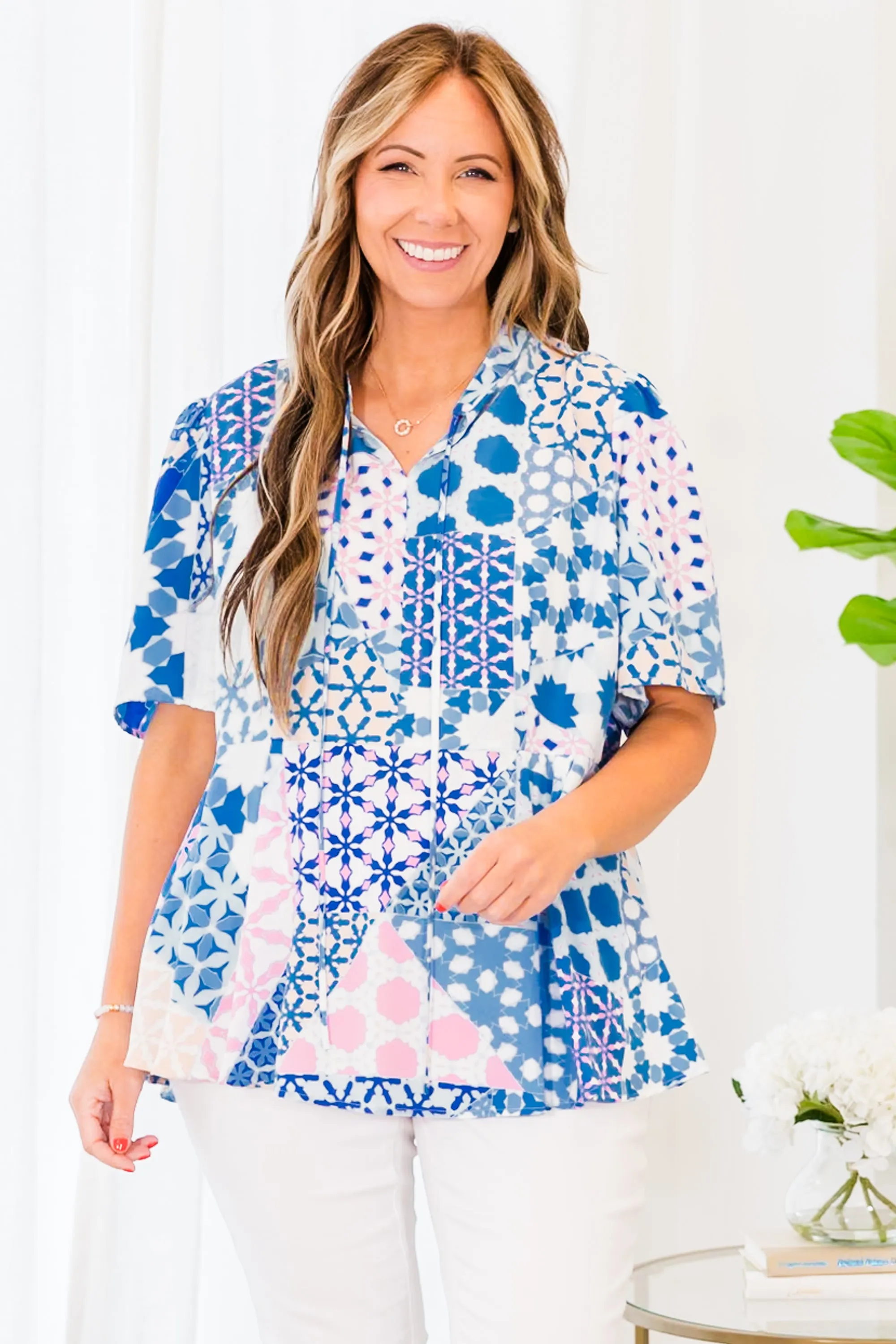 Summertime Blues Top, Blue