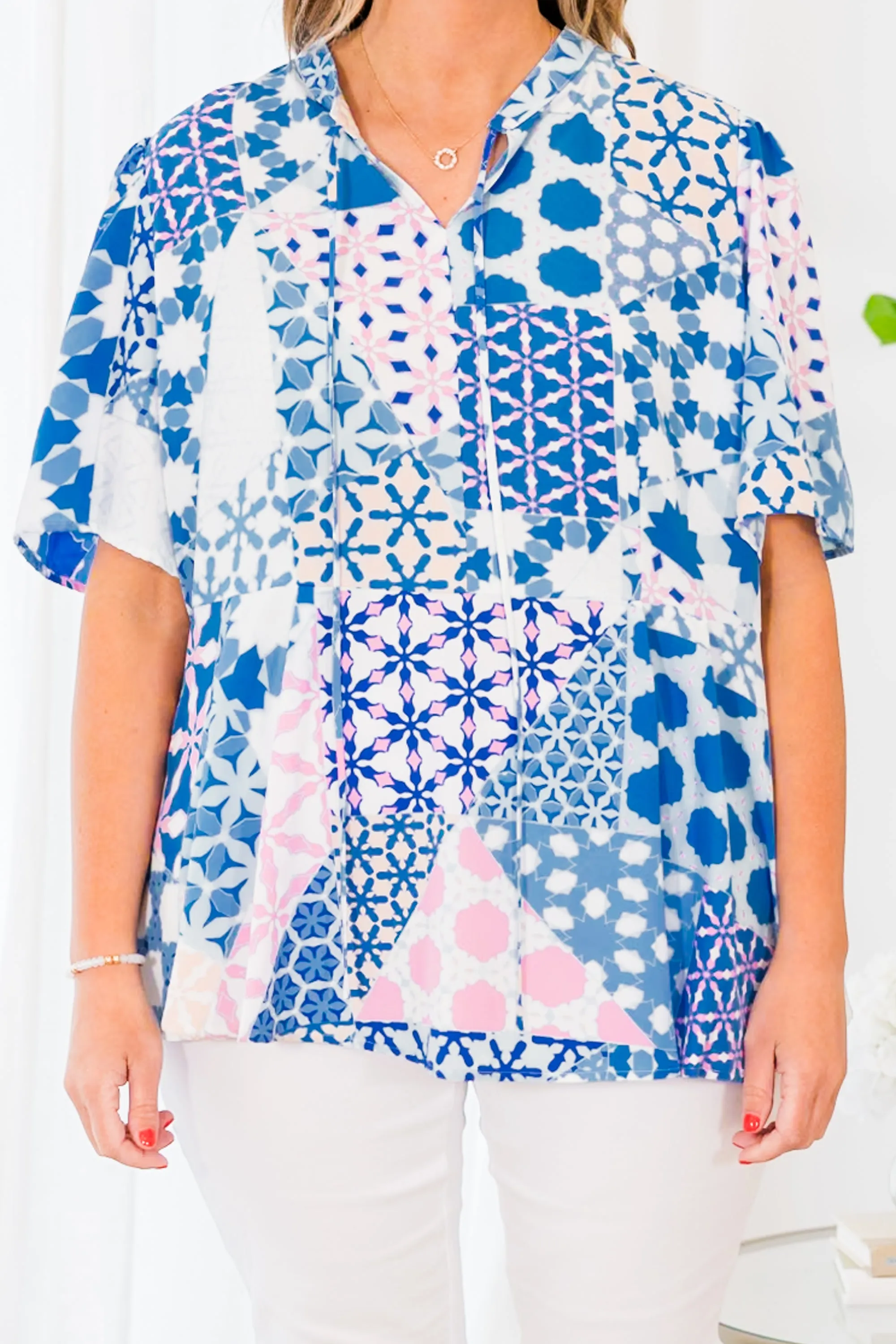 Summertime Blues Top, Blue