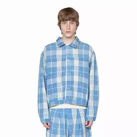 Sundae Jacket Indigo Ecru Check