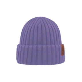 Superyellow Beam Lilac Merino Wool Beanie (Unisex)