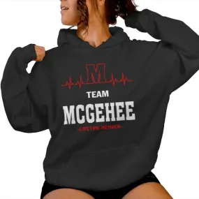 Team Mcgehee Lifetime Member Mcgehee Last Name Women Hoodie