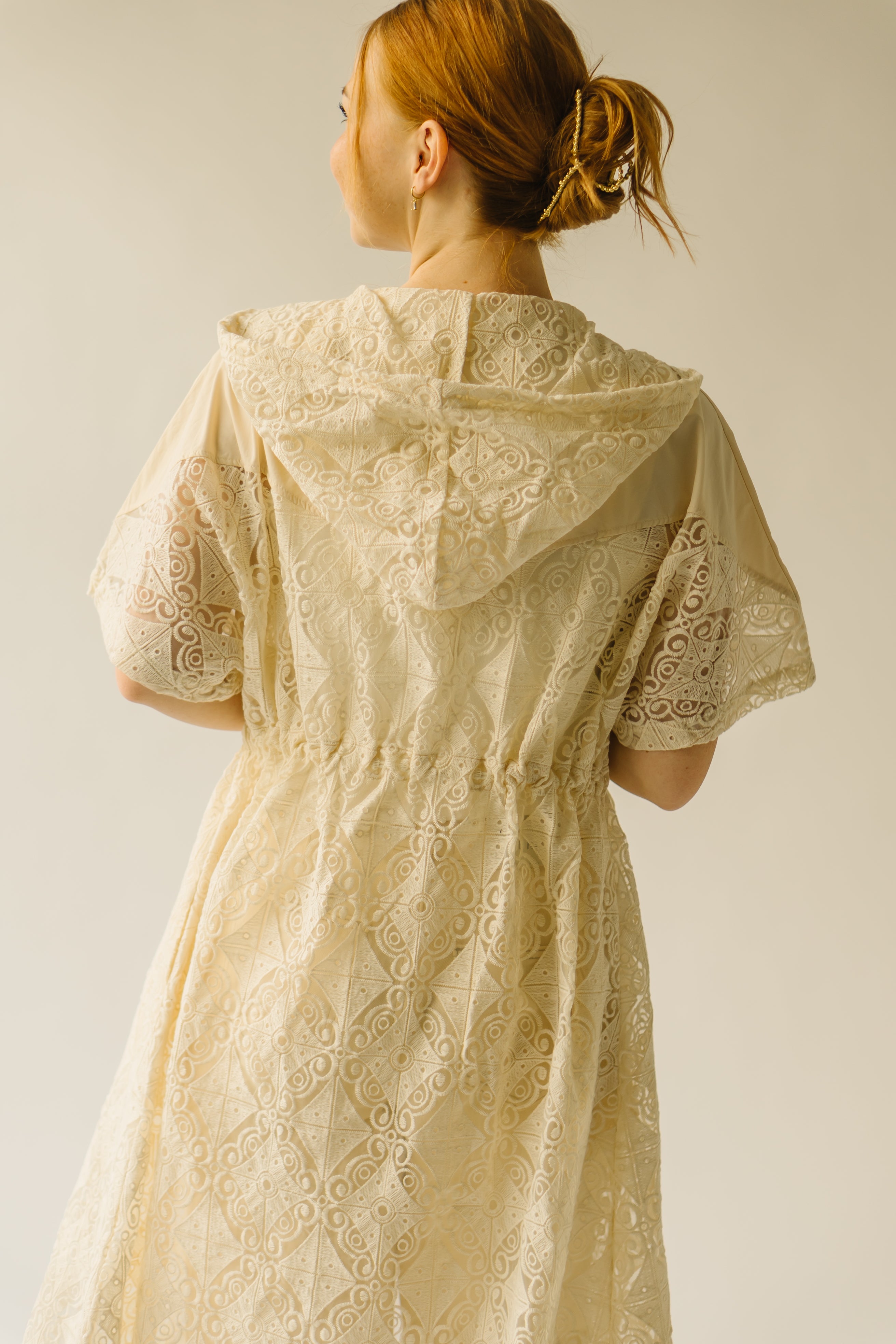 The Studard Organza Lace Jacket in Cream