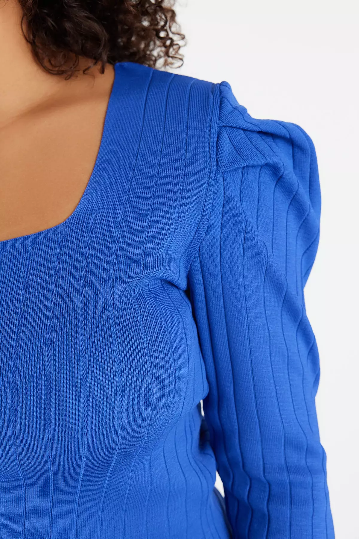 Trendyol Plus Size Ruched Sweater