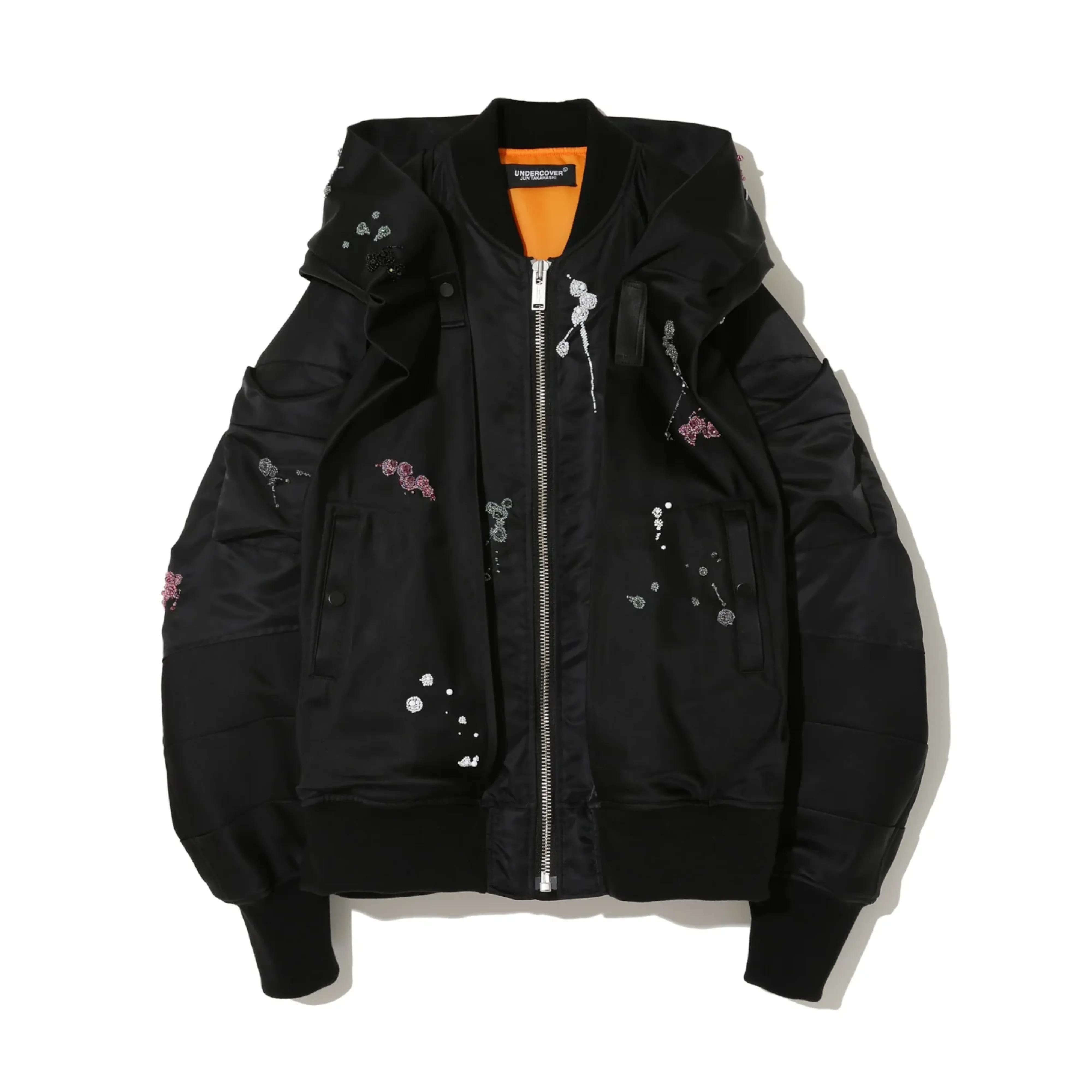 Undercover  Women'S Nylon Ma-1 Jacket Black 