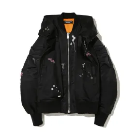 Undercover  Women'S Nylon Ma-1 Jacket Black 