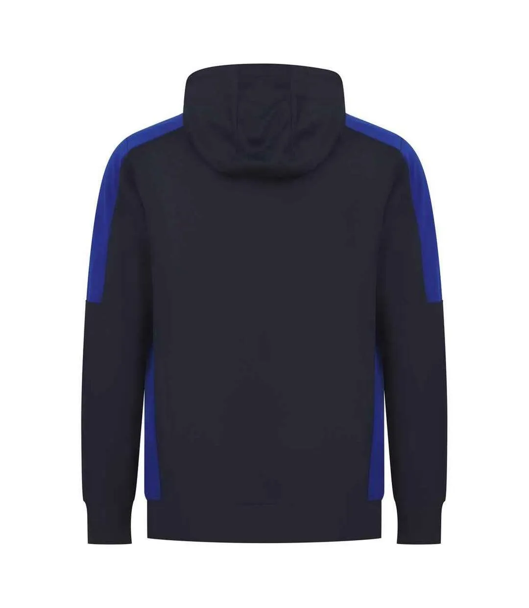 Unisex adult contrast panel hoodie navy/royal blue Finden & Hales