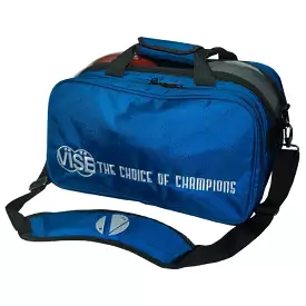 Vise 2 Ball Tote Plus Bowling Bag Clear Top Blue