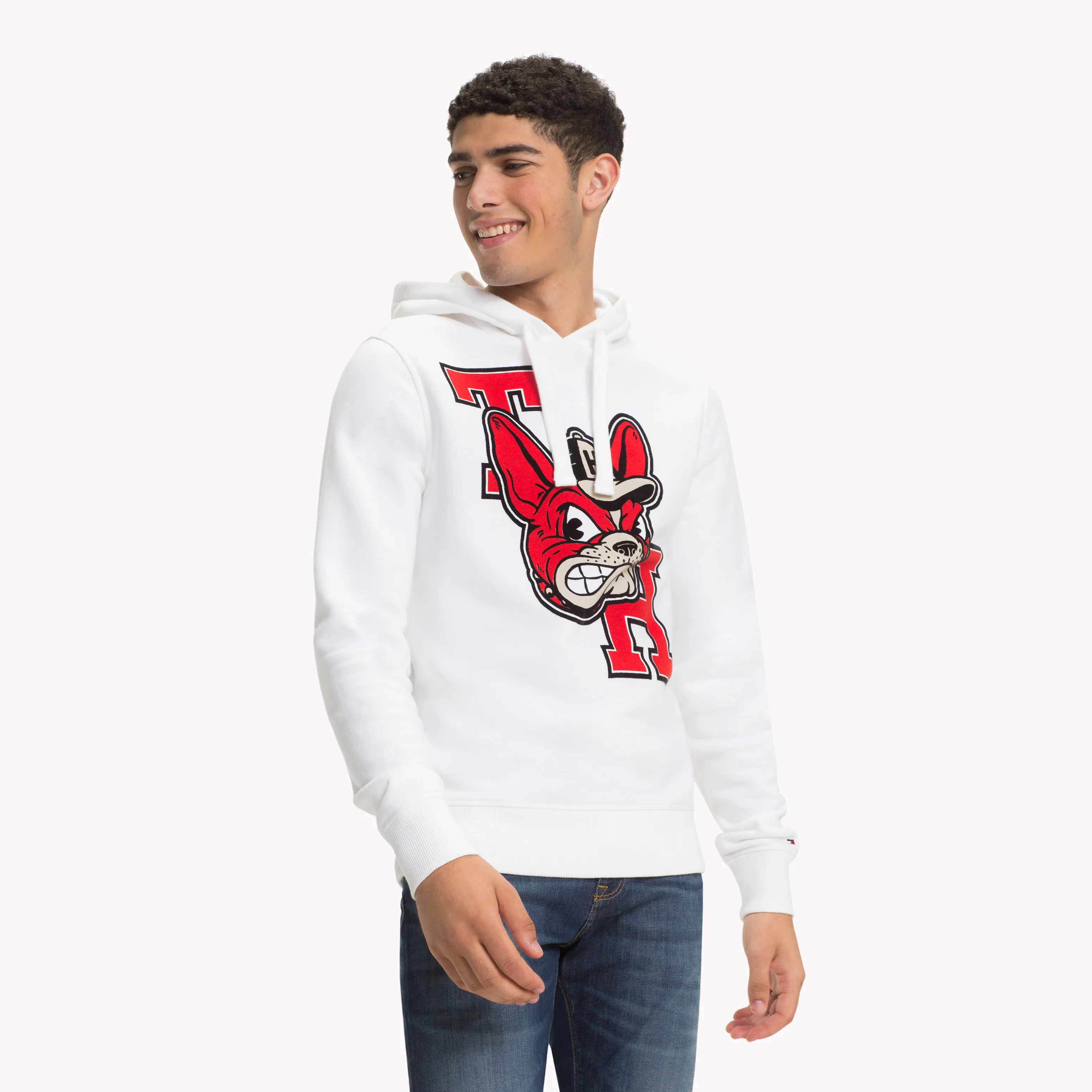 White Monogram Mascot Hoody | Sweatshirts & Hoodies | Tommy Hilfiger